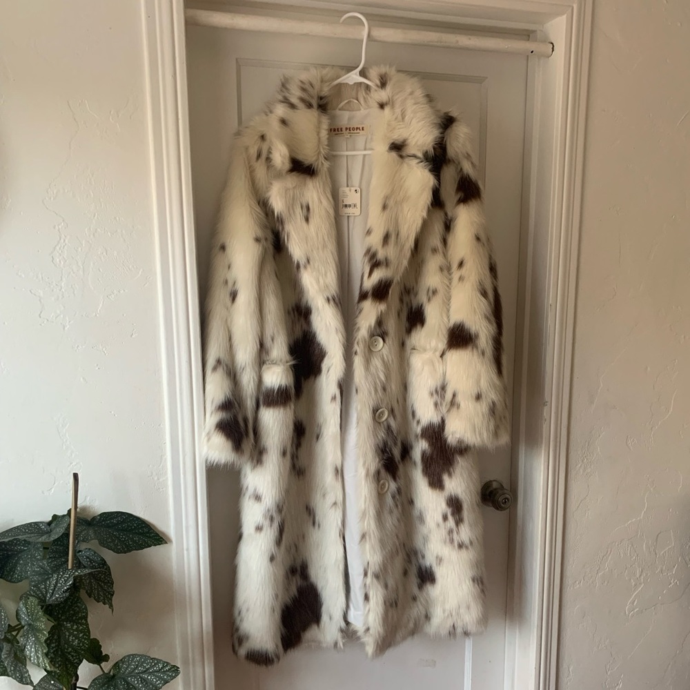 Free People Rosie Faux Fur Coat New With Tags